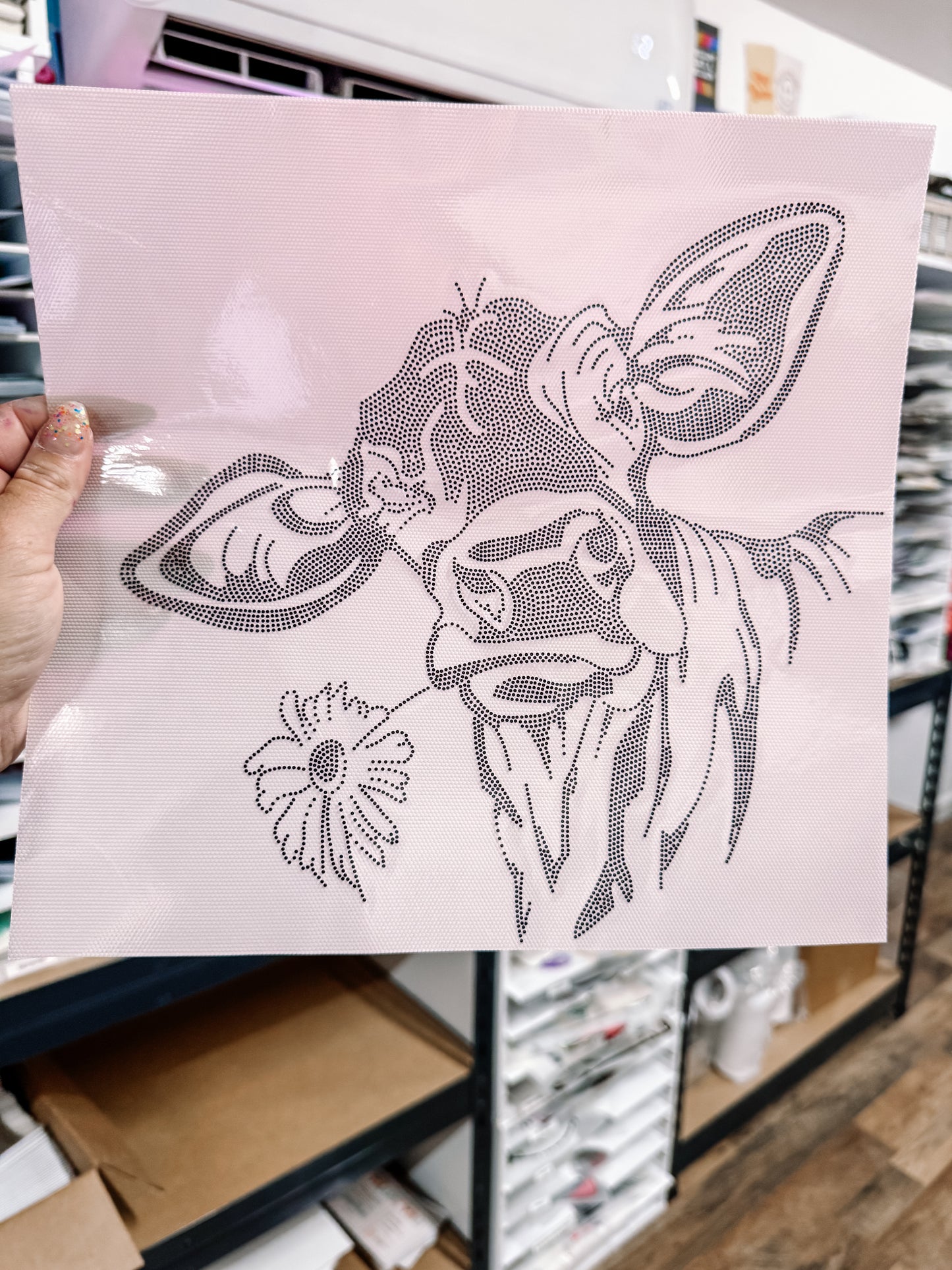 Highland Cow Spangle Transfer