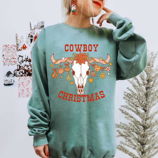 Cowboy Christmas DTF Transfer