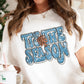 Tis the Season Distressed Blue DTF Transfer