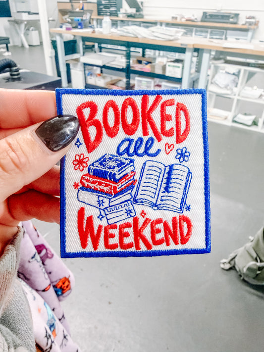 My Weekend is Booked Hat/Pocket Patch