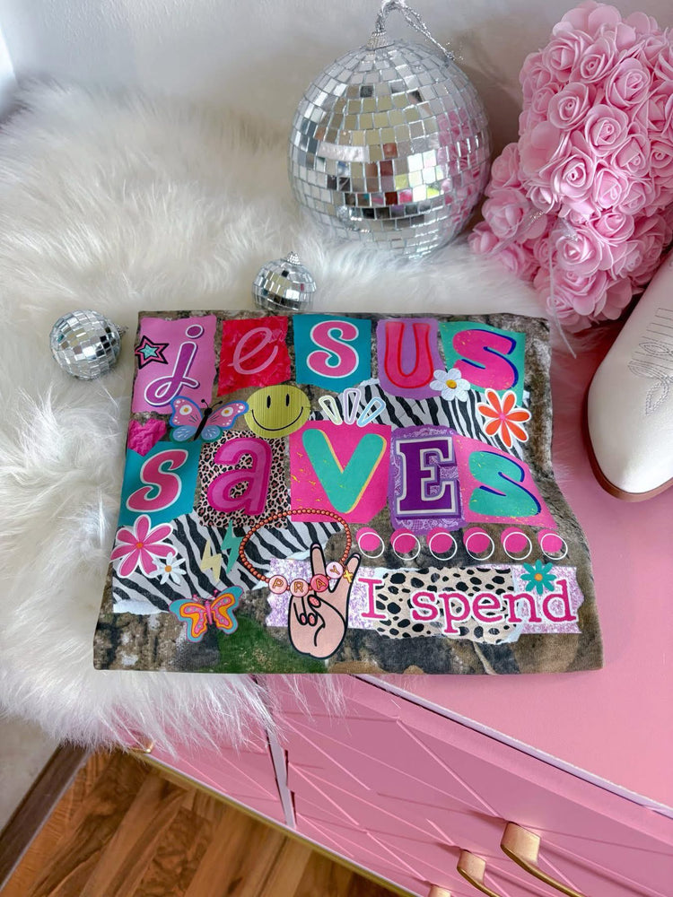 Jesus Saves I Spend Retro Faith DTF Transfers
