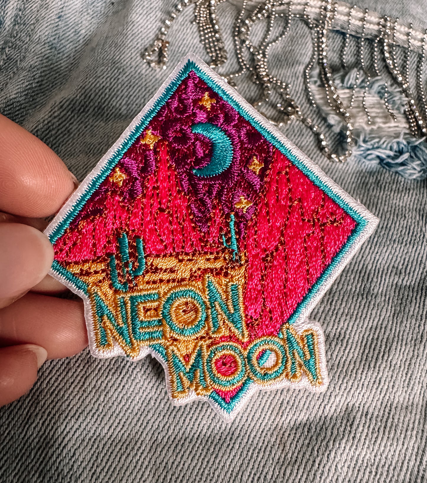 Neon Moon Western Hat/Pocket Patch