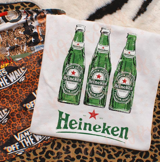 Muted Heineken DTF Transfer