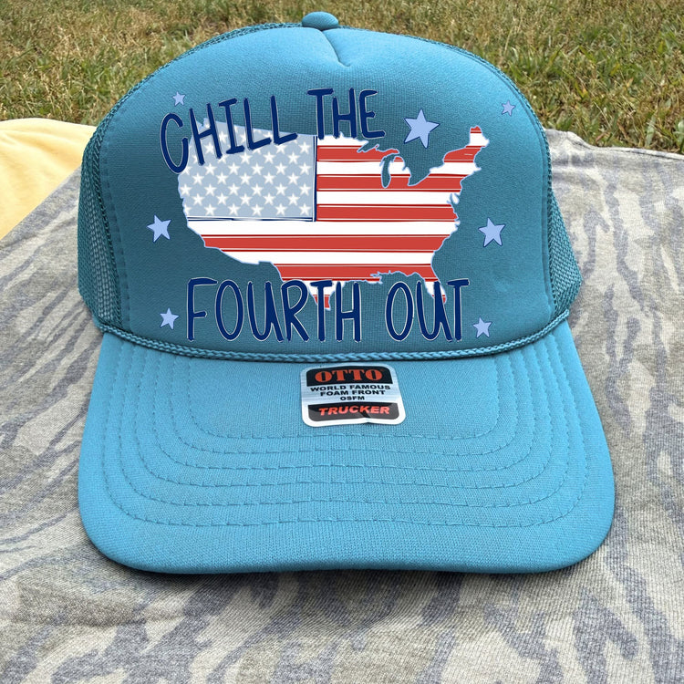 Chill the 4th Out Trendy 4th of July DTF Transfer