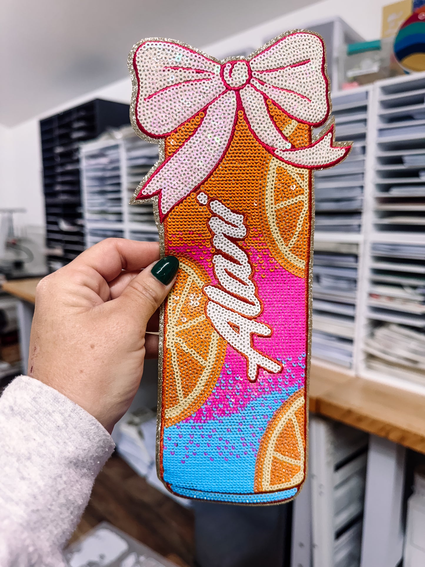 Energy Orange Sequin Patch (Adult Size)
