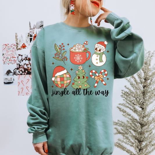 Jingle All The Way DTF Transfer