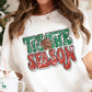 Tis the Season Distressed Red + Green DTF Transfer