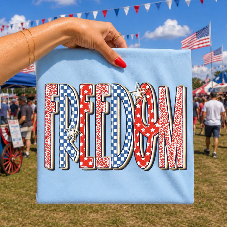 Freedom Trendy 4th of July DTF Transfer