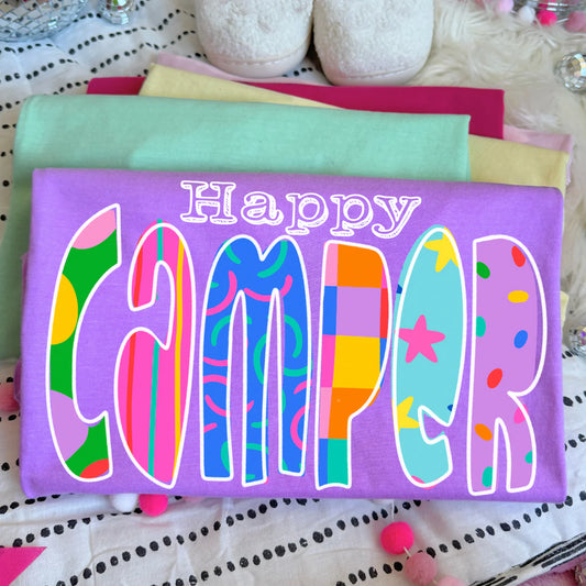 Groovy Happy Camper DTF Transfer