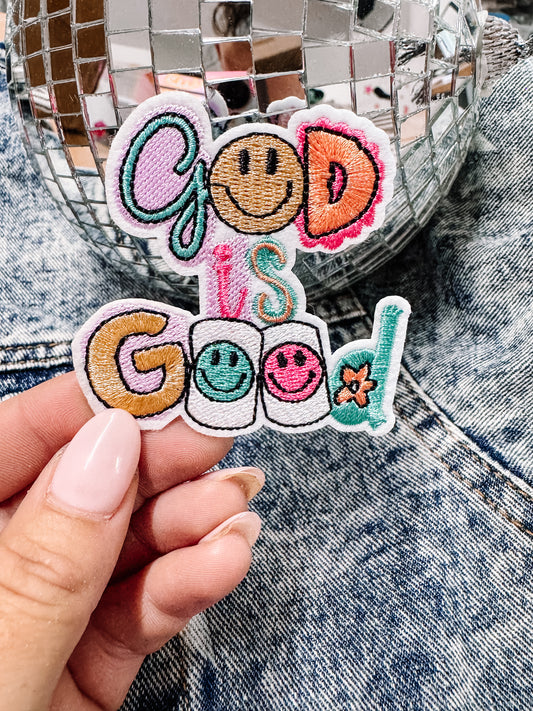 God Is Good Faith Hat/Jacket Patch