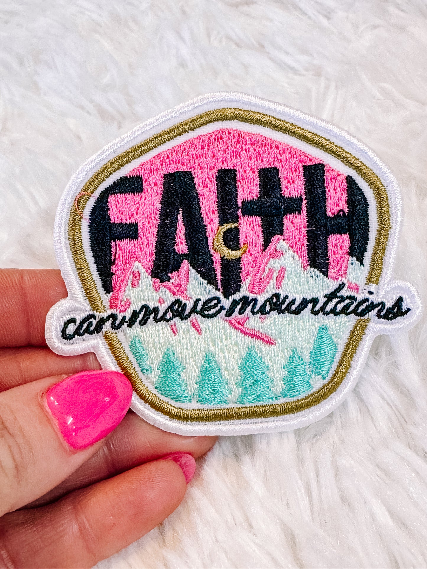 Faith Can Move Mountains Hat/Pocket Patch