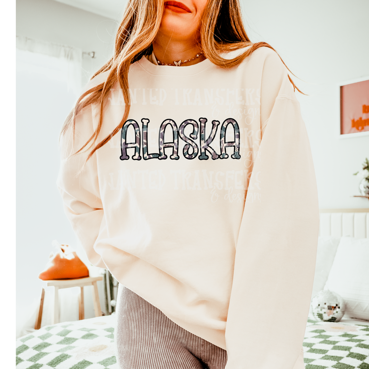 Camo State Alaska PNG Digital Download