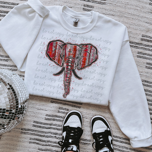 Brushstroke Alabama Roll Tide DTF Transfer