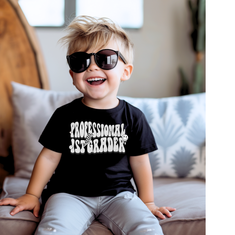 Professional 1st Grader Retro Back to School DTF Transfer