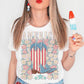 American Floral 4th of July DTF Transfer