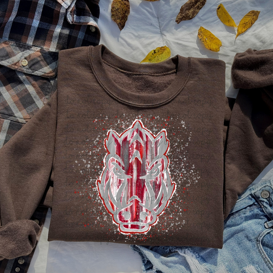 Brushstroke Arkansas Razorbacks DTF Transfer