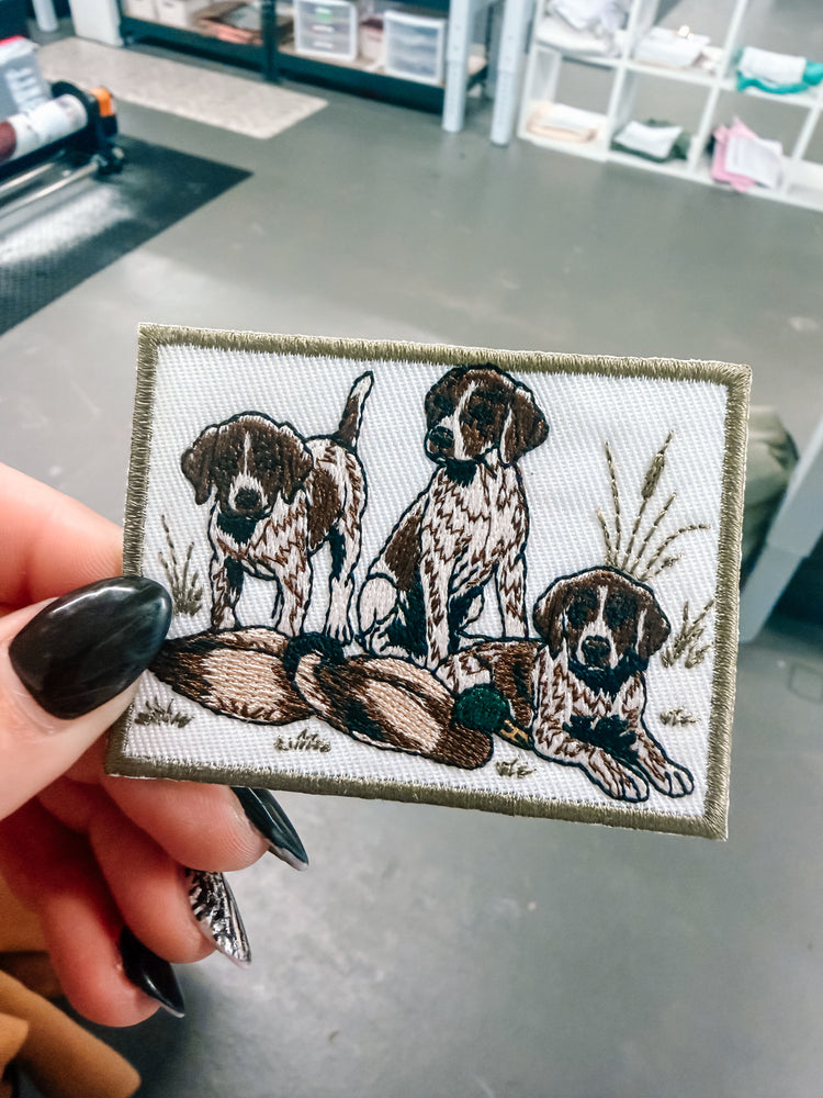 Duck Hunting Dogs Hat/Pocket Patch