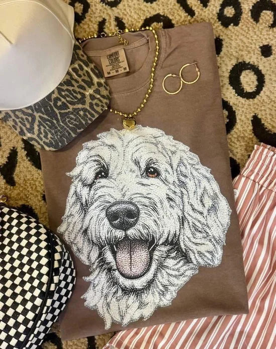 Faux Rhinestone White Doodle DTF Transfer