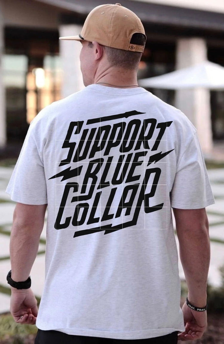 Support Blue Collar 2 DTF Transfer