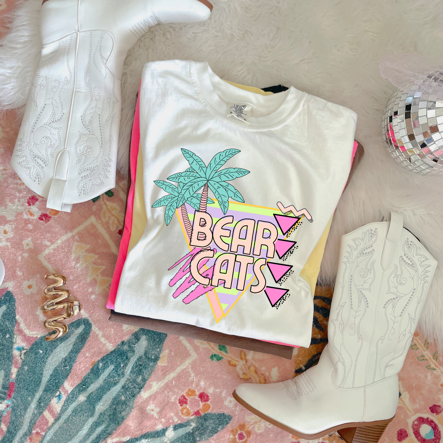 Bearcats Palm Tree Mascot DTF Transfer