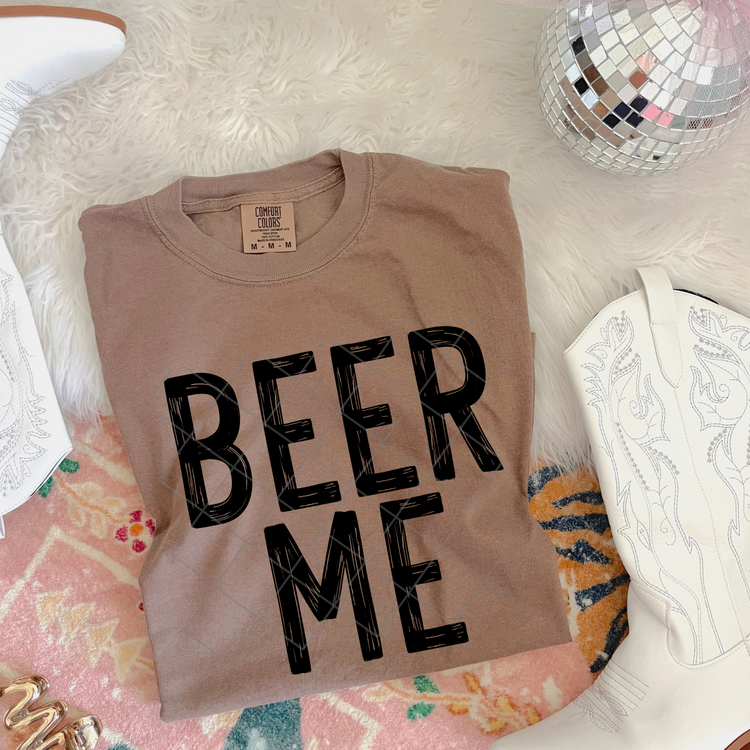 Beer Me (Black) PNG Digital Download