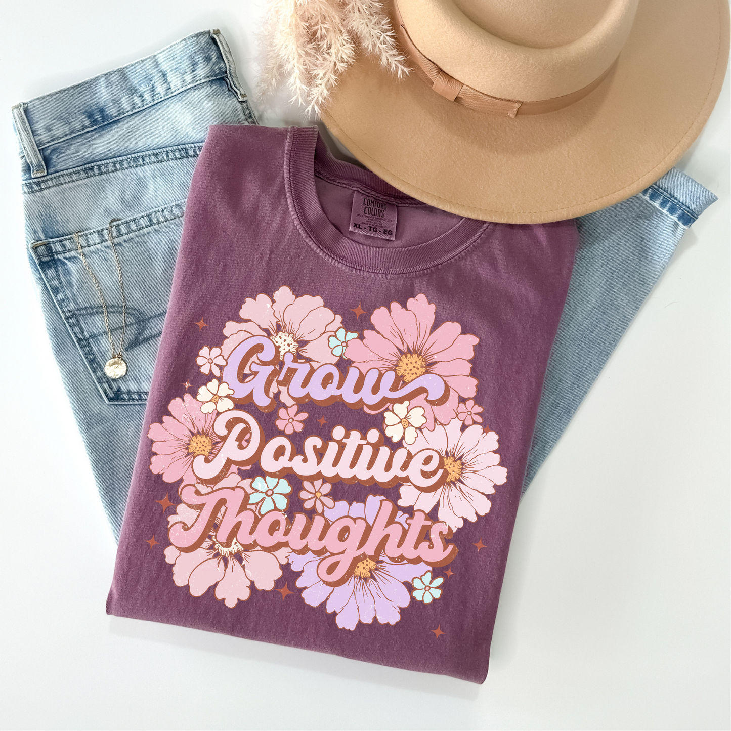 Grow Positive Thoughts DTF Transfer