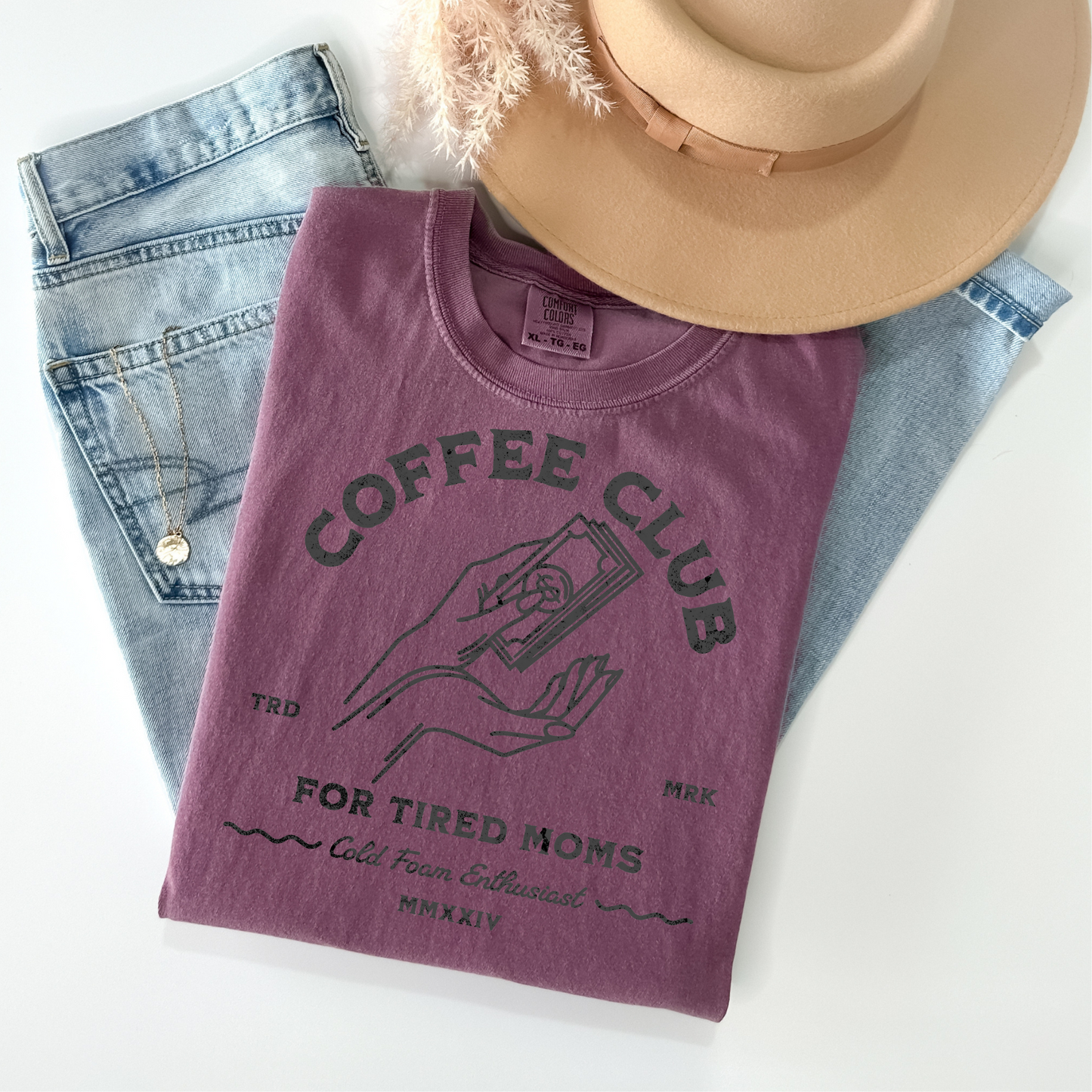 Coffee Club for Tired Moms DTF Transfer