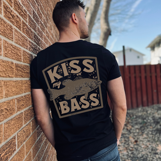 Kiss my Bass Fishing DTF Transfer