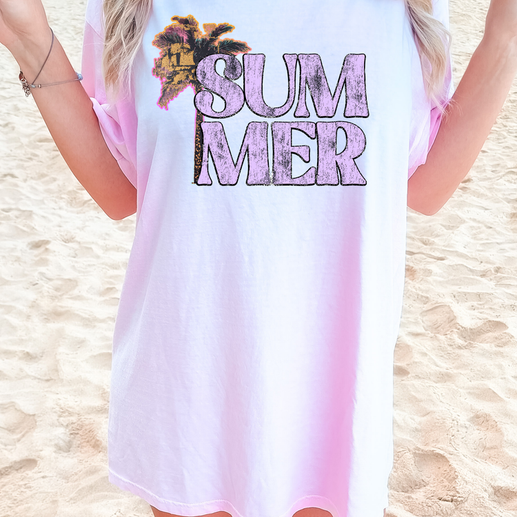 Retro Palm Tree Summer PNG Digital Download