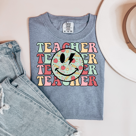 Teacher Pink Hues Repeat DTF Transfer