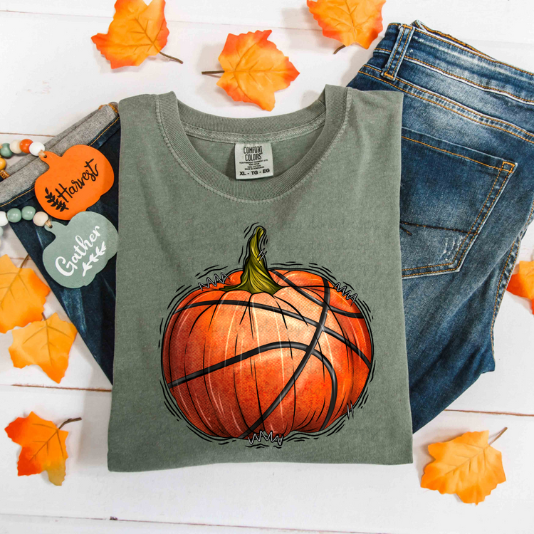 Basketball Pumpkin DTF Transfer