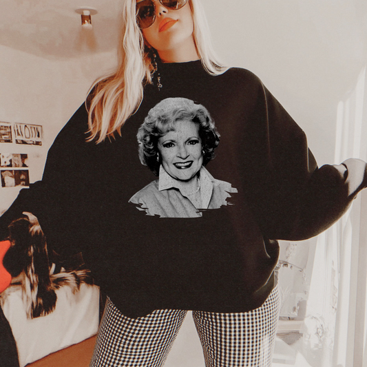 Betty White Silhouette DTF Transfer