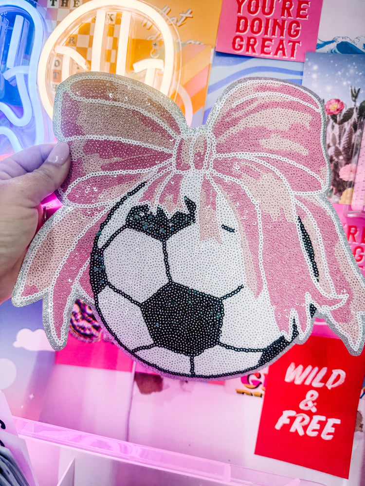 Soccer Coquette Sequin Patch (Adult Size)