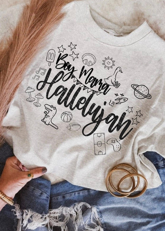 Boy Mom Hallelujah DTF Transfer