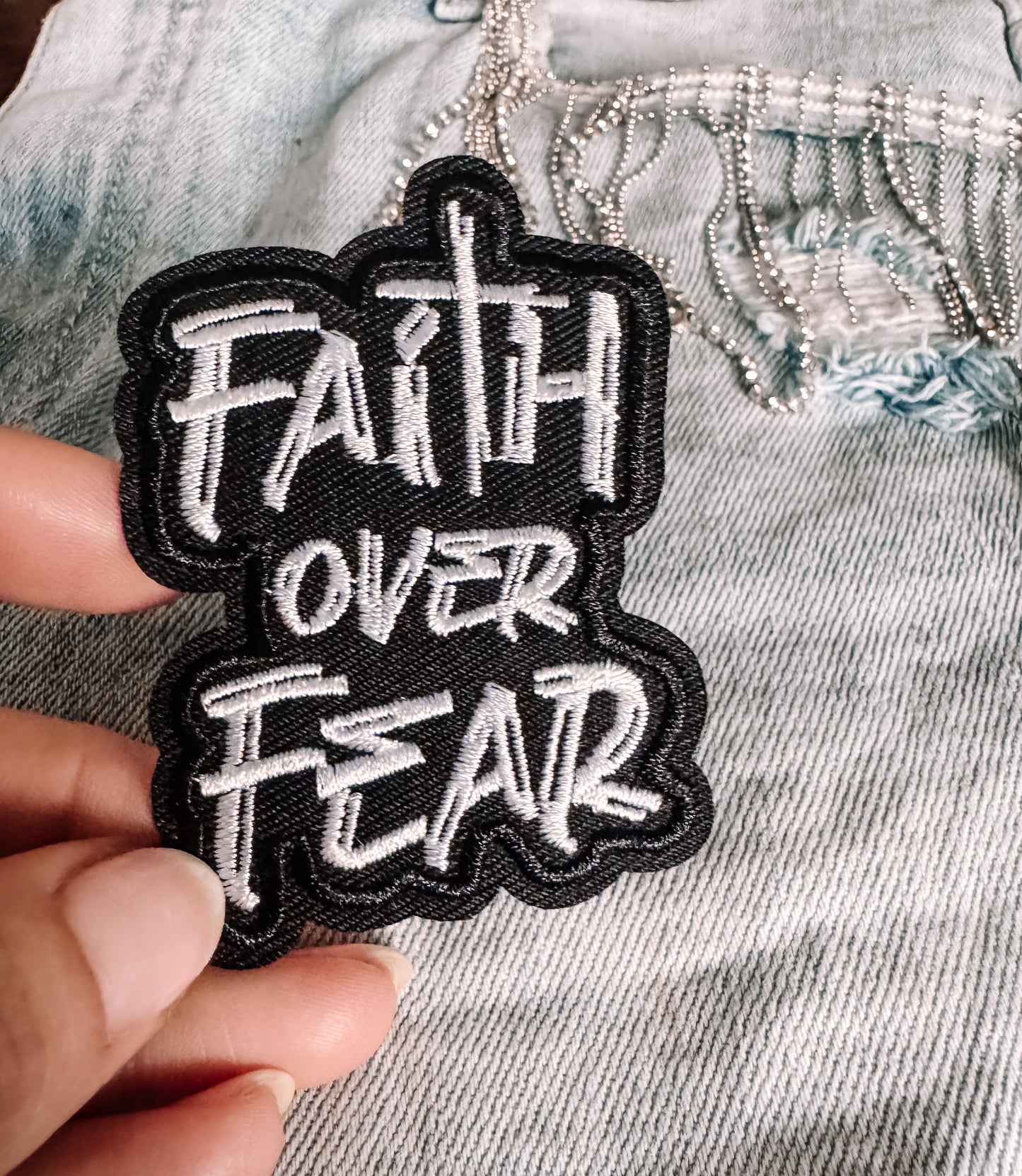 Faith Over Fear Hat/Pocket Patch