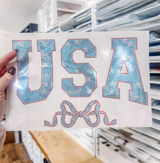 USA Coquette Spangle Transfer