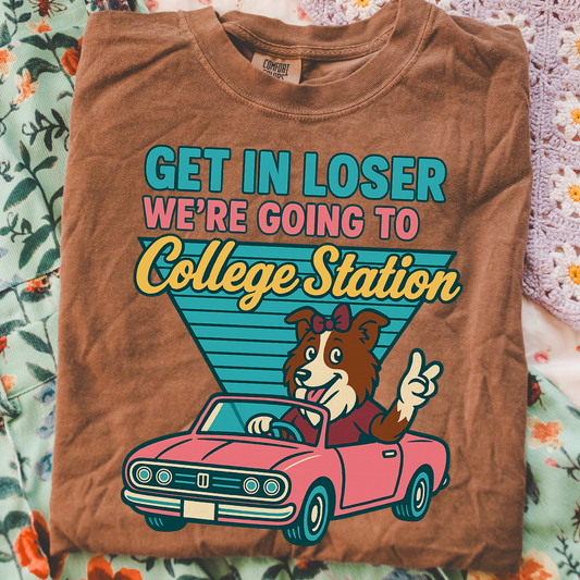 We're Going To College Station DTF Transfer