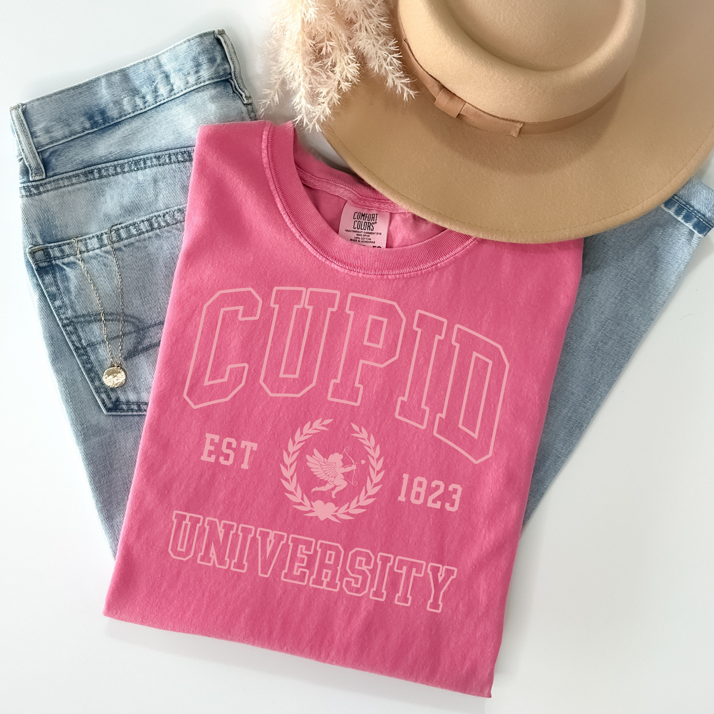 Cupid University Light Pink Ink DTF Transfer