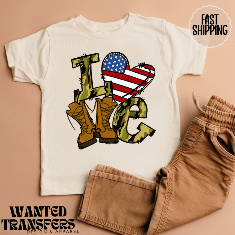 Army Love DTF Transfer