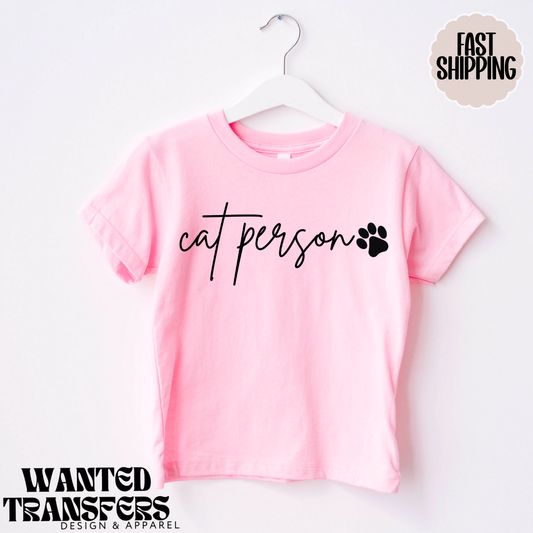 Cat Person DTF Transfer