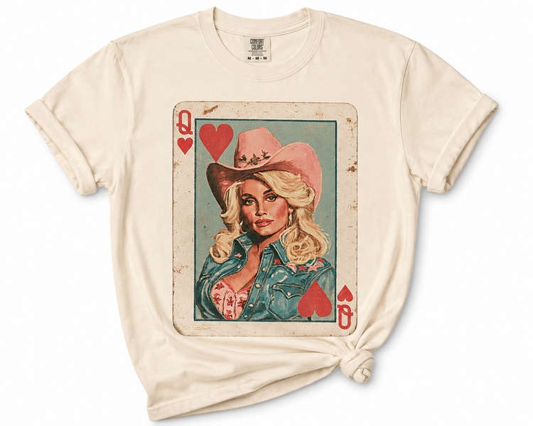 Vintage Queen D DTF Transfer