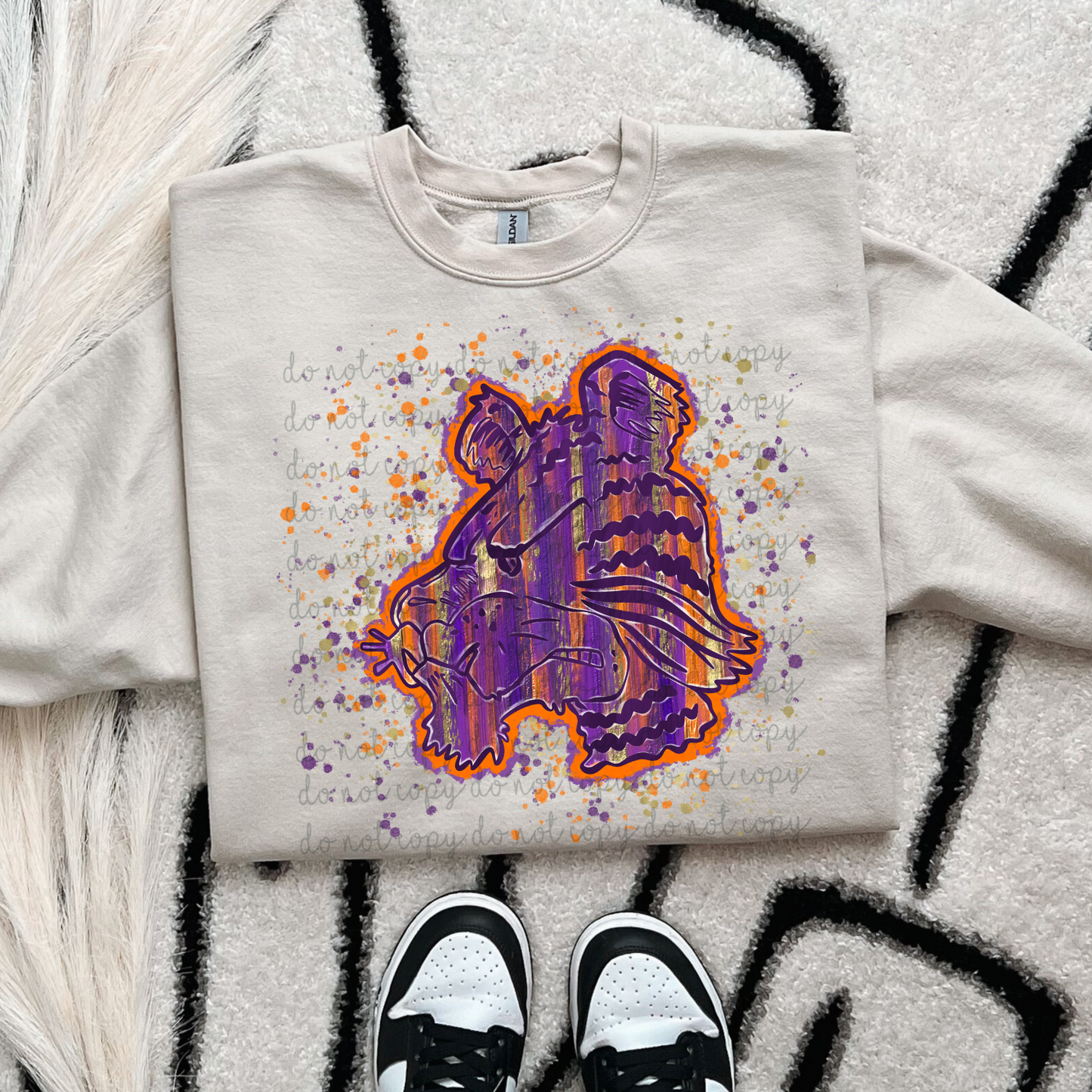 Brushstroke Clemson Tigers DTF Transfer