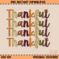 Thankful Monochromatic Thanksgiving PNG Digital Download