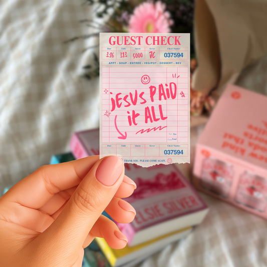 Jesus Paid It All UV Decal Sticker