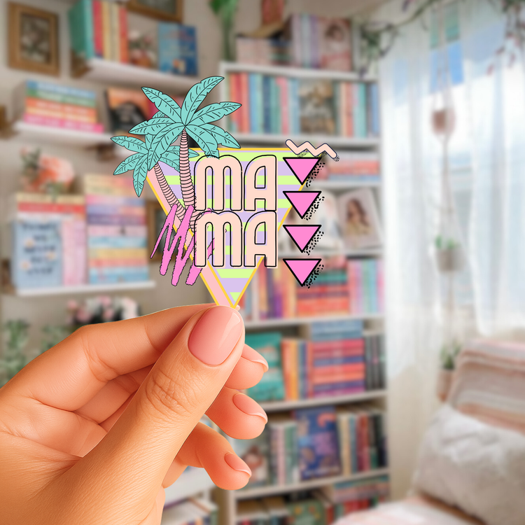 Summer Retro Mama UV Decal Sticker