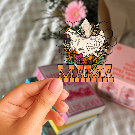 Chicken Mama UV Decal Sticker