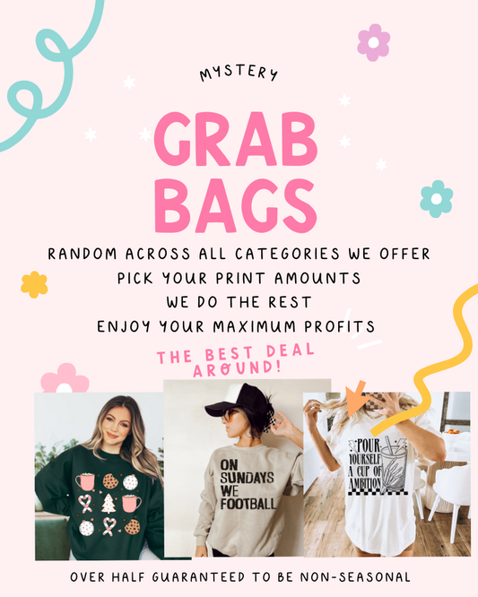 Random Grab Bags DTF (Choose your Amount of Prints + SAVEEEEEEEEE)