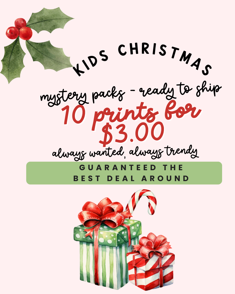 Kids Christmas Mystery Grab Bags DTF