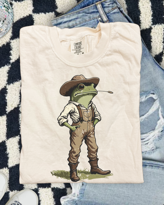 Cowboy Frog DTF Transfer