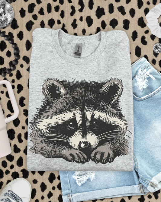 Cute Baby Raccoon DTF Transfer